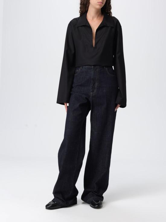 25FW 바레나 폴로 티셔츠 TOP53660482 590 Black - BARENA