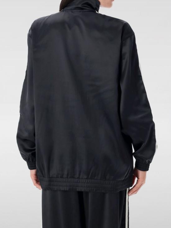 25FW 아디다스 새틴 러플 트랙탑  KC8810 Black - ADIDAS