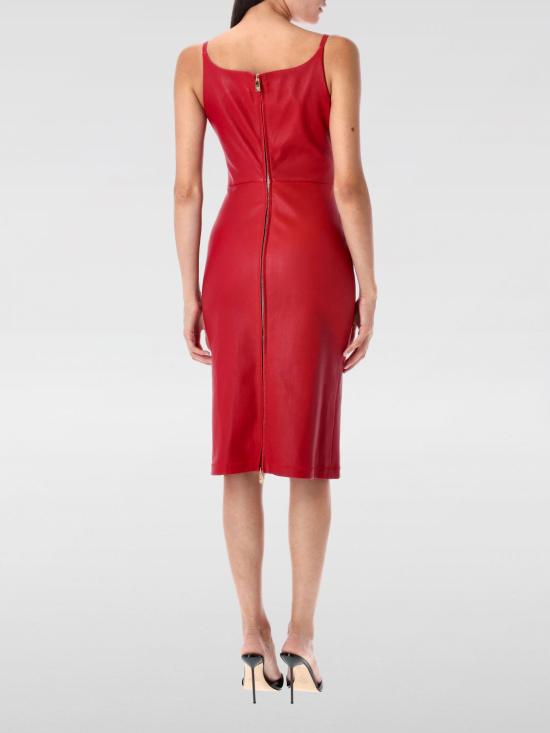 25FW 베르사체 미디 원피스 10136241A10127 1RC40 Red - VERSACE