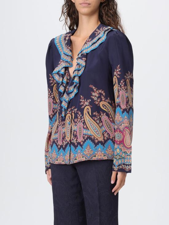 25FW 에트로 블라우스 WRIA007999SP1H2 X0886 Blue - ETRO