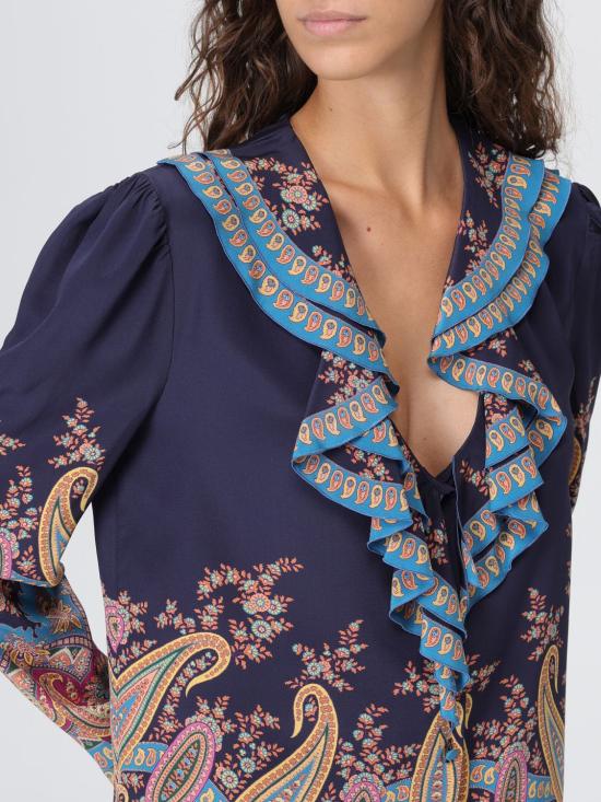 25FW 에트로 블라우스 WRIA007999SP1H2 X0886 Blue - ETRO