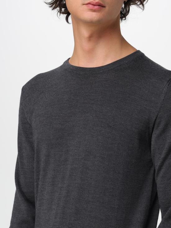 25FW 브룩스 필드 스웨터 203E P001 V0080 Charcoal - BROOKSFIELD