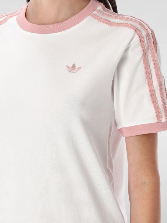 25FW 아디다스 러플 3스트라이프 티셔츠 KC8821 White - ADIDAS