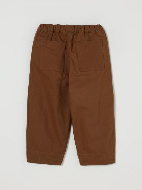 25FW [키즈] 마르니 트레이닝/조거 팬츠 M01579M00W1 0M716 Brown - MARNI