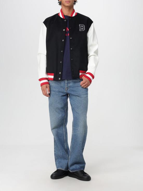 25FW 발망 반팔 티셔츠 FH1EG000BB73 SOA Navy - BALMAIN