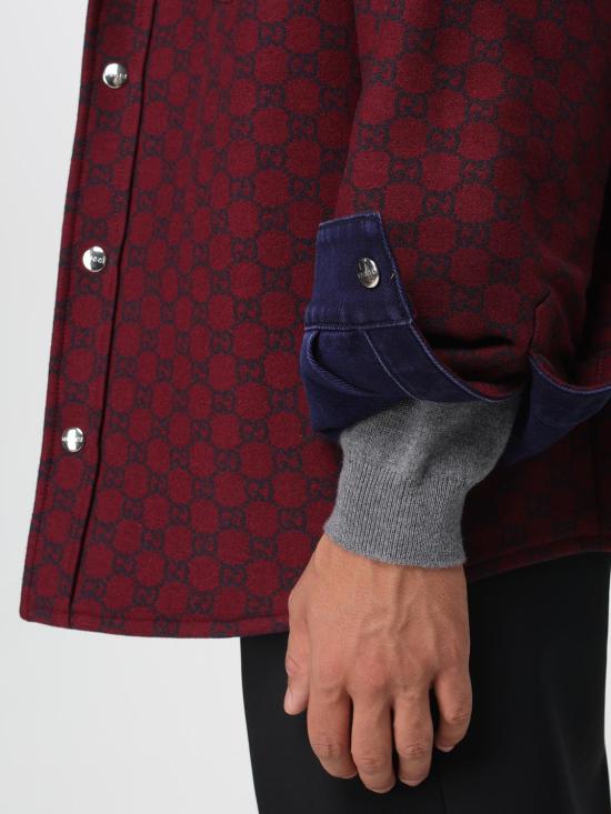 25FW 구찌 리버서블 데님 플란넬 셔츠 835282XDDB6 4447 Blue - GUCCI