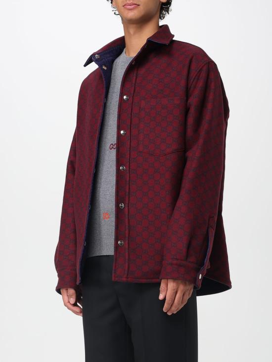 25FW 구찌 리버서블 데님 플란넬 셔츠 835282XDDB6 4447 Blue - GUCCI