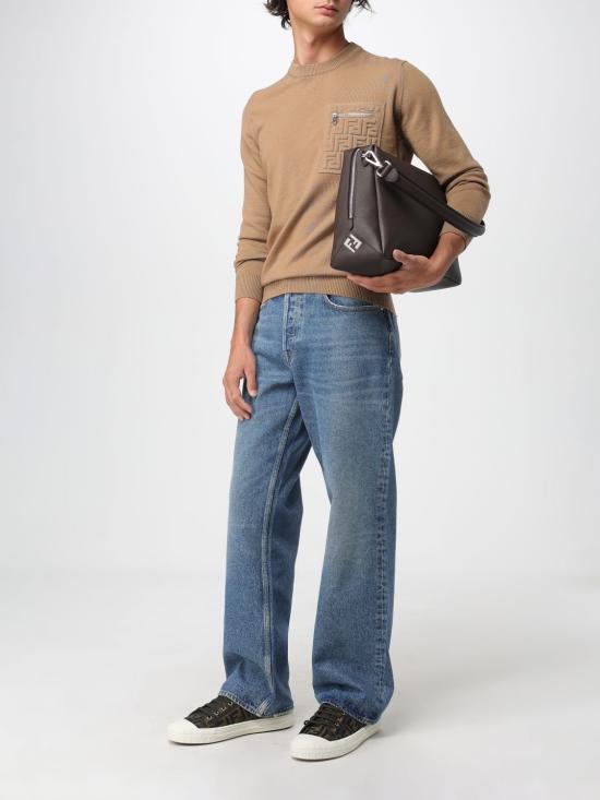 25FW 펜디 스웨터 FZE035ATMO F0QU5 Camel - FENDI