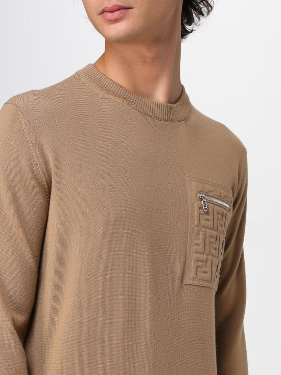 25FW 펜디 스웨터 FZE035ATMO F0QU5 Camel - FENDI