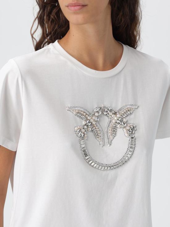 25FW 핑코 반팔 티셔츠 100535A2RN Z05 White - PINKO