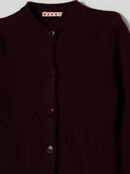 25FW [키즈] 마르니 풀오버 M01498M00VT 0M434 Burgundy - MARNI