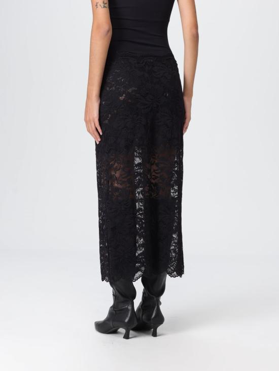 25FW 파코라반 미디 스커트 24AJJU598PA0170 P001 Black - PACO RABANNE