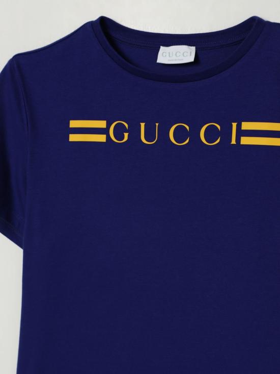 25FW [키즈] 구찌 티셔츠 547559XJHBQ 4276 Blue - GUCCI