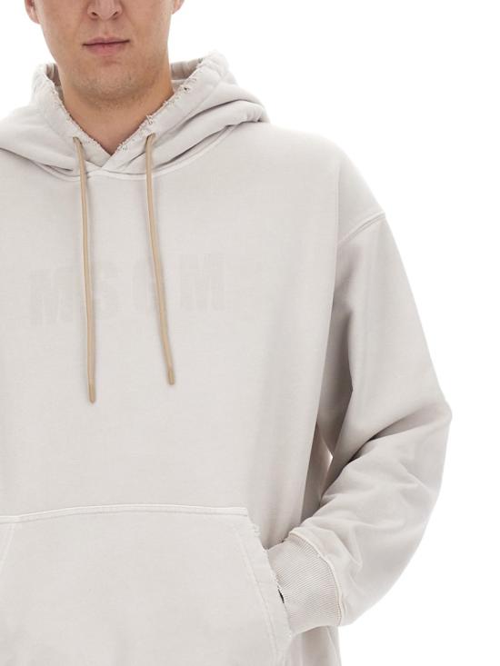  엠에스지엠 후드 티셔츠 3540MM87 23759922 White - MSGM