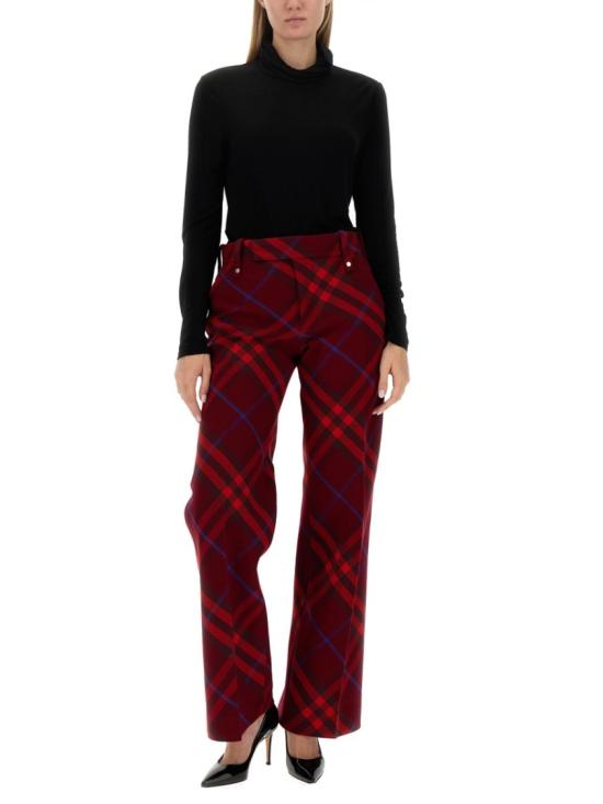  버버리 스트레이트 팬츠 8077306 A6289 Multicolor - BURBERRY