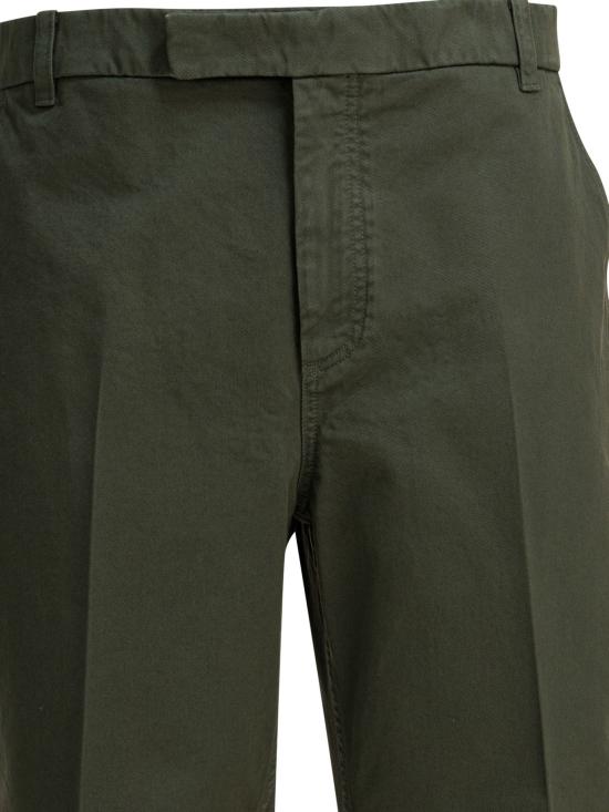 25FW 톰브라운 코튼 트윌 유틸리티 치노 팬츠 MTU335WF0576350 Green - THOM BROWNE