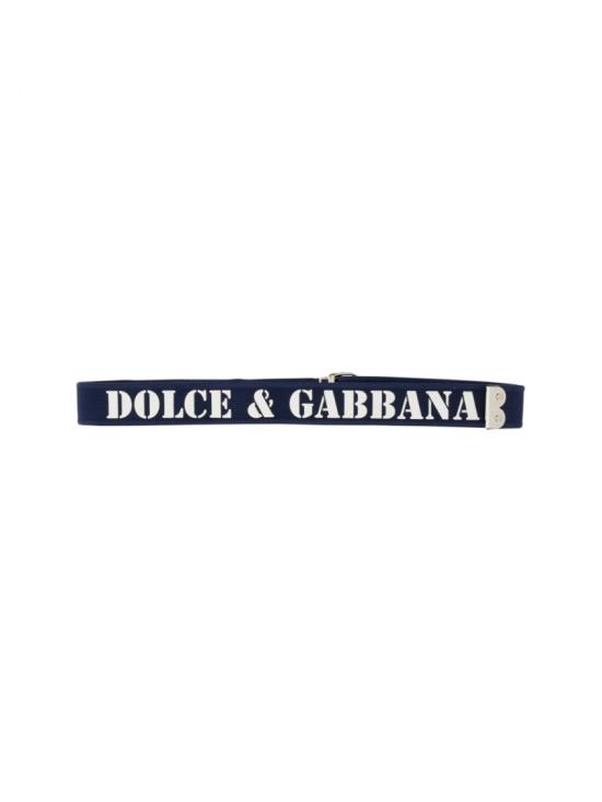  돌체앤가바나 가죽 벨트 BC4851 AQ0488D600 Blue - DOLCE & GABBANA