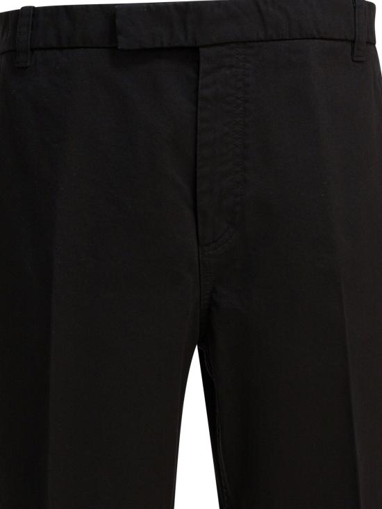 25FW 톰브라운 코튼 트윌 유틸리티 치노 팬츠 MTU335WF0576001 Black - THOM BROWNE