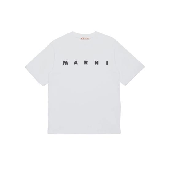 25SS [키즈] 마르니 티셔츠 M01317M00HZ 0M100 WHITE