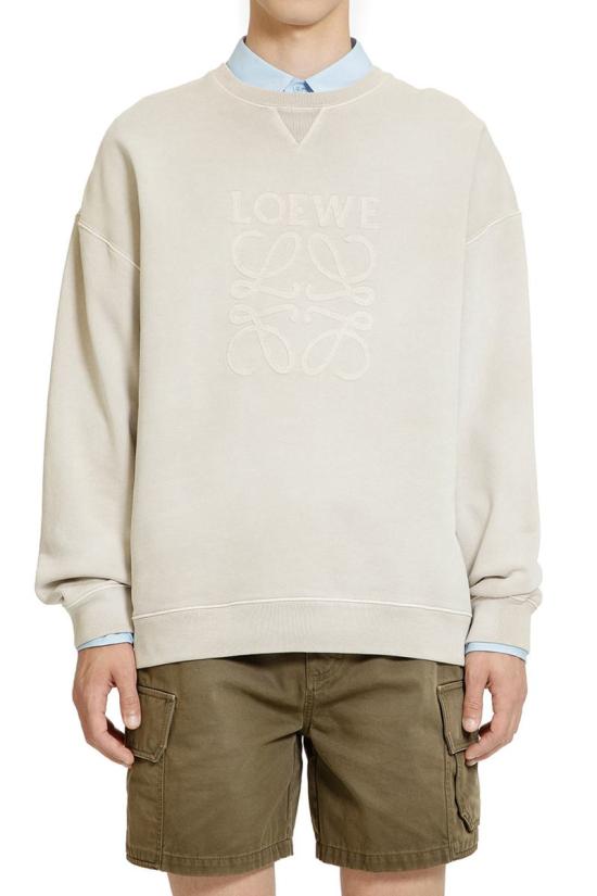 25SS 로에베 긴팔 티셔츠 H526Y24X582210 DARK BEIGE DOM