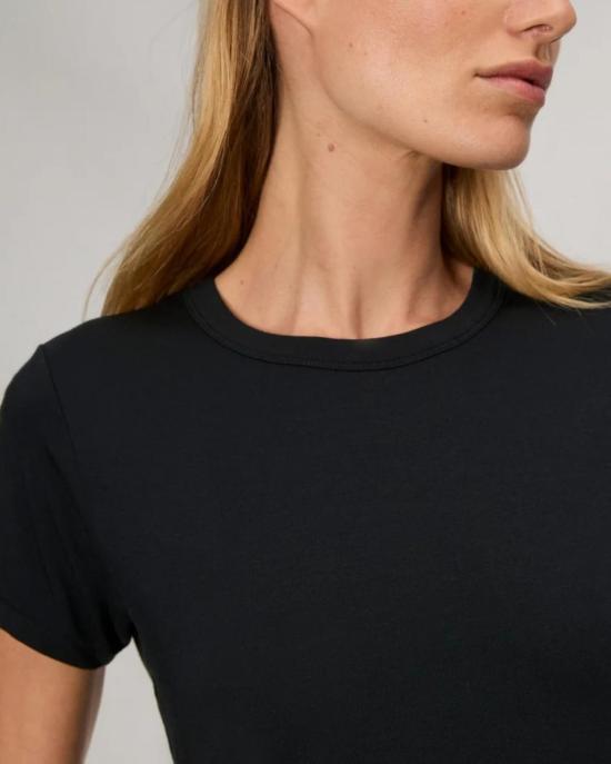  랙앤본 반팔 티셔츠 Rag & Bone Luca Jersey Baby Tee 블랙 - RAG & BONE