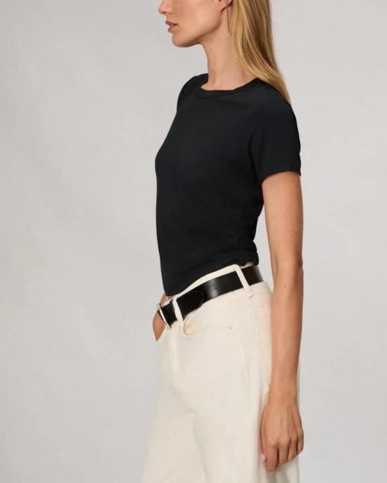  랙앤본 반팔 티셔츠 Rag & Bone Luca Jersey Baby Tee 블랙 - RAG & BONE