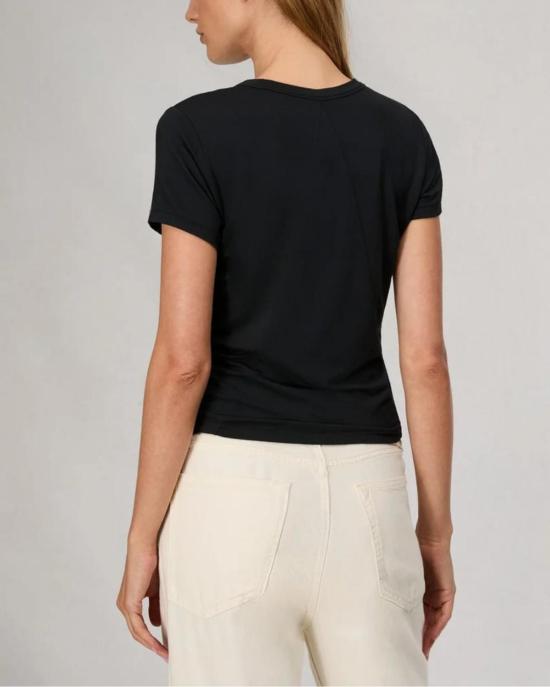  랙앤본 반팔 티셔츠 Rag & Bone Luca Jersey Baby Tee 블랙 - RAG & BONE