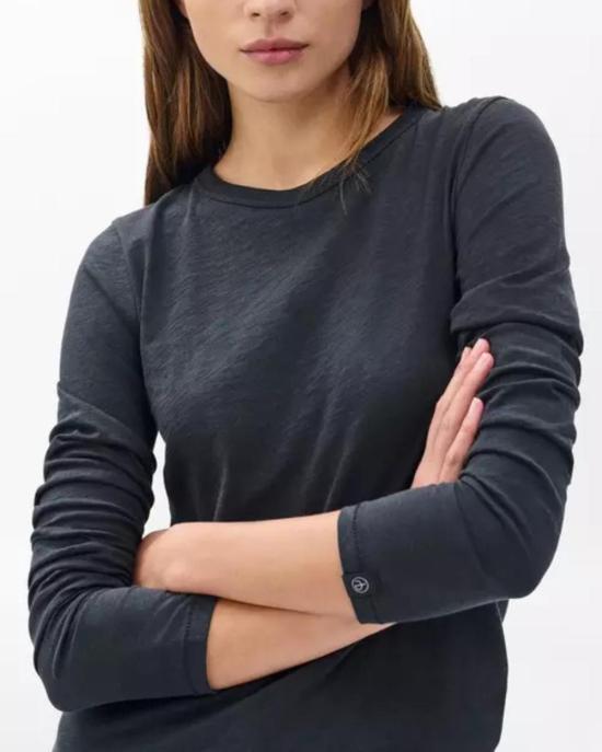  랙앤본 긴팔 티셔츠 래그앤본 더 슬럽 롱슬리브 티셔츠 블랙 - RAG & BONE