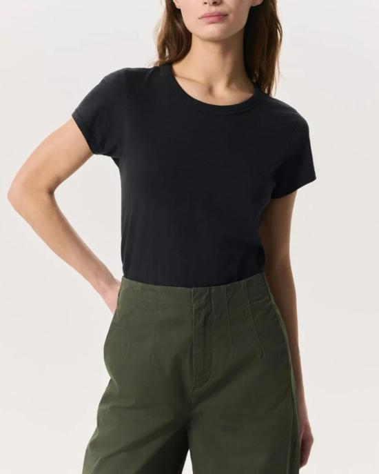  랙앤본 반팔 티셔츠 Rag & Bone The Slub Tee 블랙 - RAG & BONE