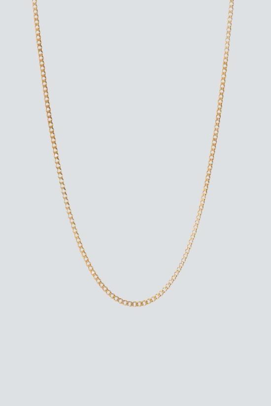  미안사이 네크리스 골드 베르메일 3mm 쿠바 체인 - MIANSAI