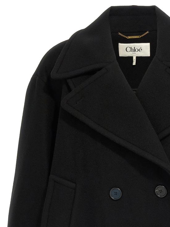 26FW 끌로에 트렌치 코트 CH25AMA96952001 Black - CHLOE