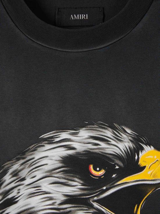 25FW 아미리 반팔 티셔츠 AMJYTE1209 001BLACK STRAIGHT JEANS - AMIRI