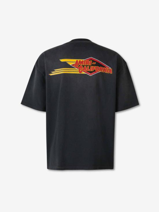 25FW 아미리 반팔 티셔츠 AMJYTE1209 001BLACK STRAIGHT JEANS - AMIRI