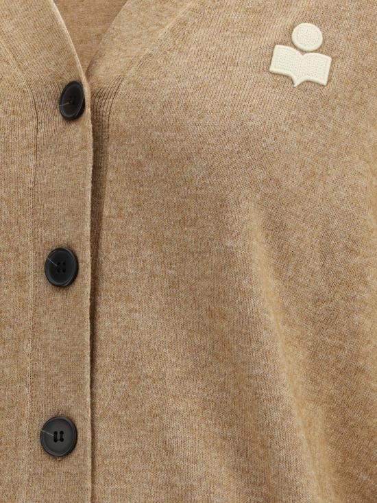 25FW 이자벨마랑에뚜왈 KARINA 카리나 V넥 가디건  CA0104FAC1L17E 50CM Beige - ISABEL MARANT ETOILE