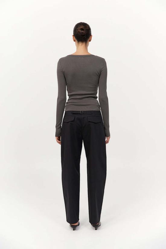  세인트아그니 긴팔 티셔츠 세인트 아그니 오가닉 코튼 롱슬리브 탑 - ST.AGNI