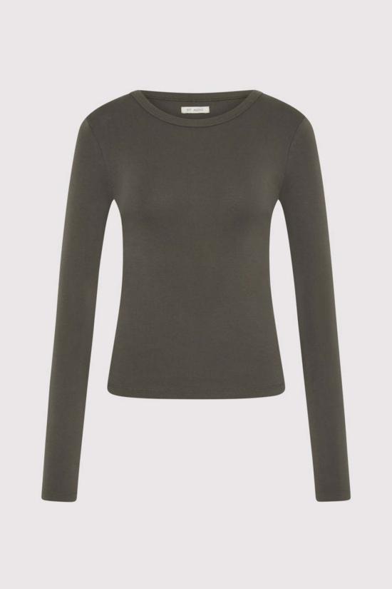  세인트아그니 긴팔 티셔츠 세인트 아그니 오가닉 코튼 롱슬리브 탑 - ST.AGNI