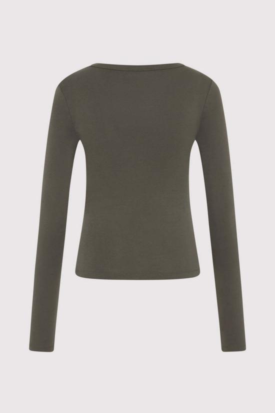  세인트아그니 긴팔 티셔츠 세인트 아그니 오가닉 코튼 롱슬리브 탑 - ST.AGNI