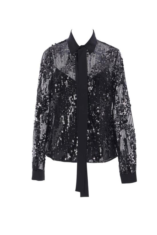 25FW 엘리 사브 블라우스 SH127NP25PA010BK001 Black