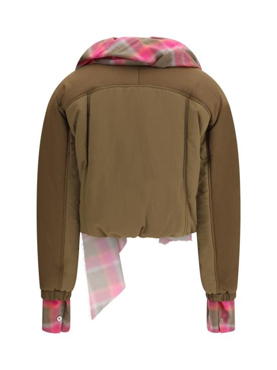 25FW 마벨 숏패딩 AFW1001TENYL01 MBRZ2 BROWN - MARBELL