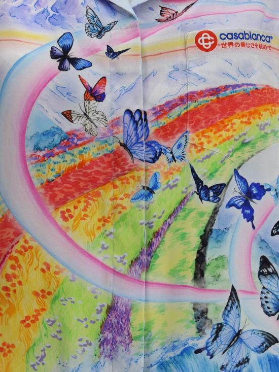 25FW 카사블랑카 셔츠 WPF25SH20002 BUTTERFLYM MULTICOLOUR - CASABLANCA