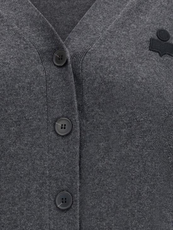 25FW 이자벨마랑에뚜왈 KARINA 카리나 V넥 가디건  CA0104FAC1L17E 02AN GREY - ISABEL MARANT ETOILE