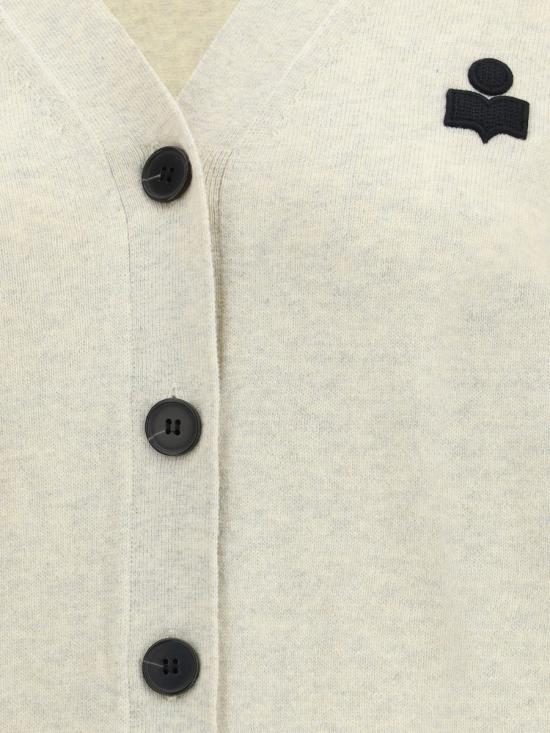 25FW 이자벨마랑에뚜왈 KARINA 카리나 V넥 가디건  CA0104FAC1L17E 02LY WHITE - ISABEL MARANT ETOILE