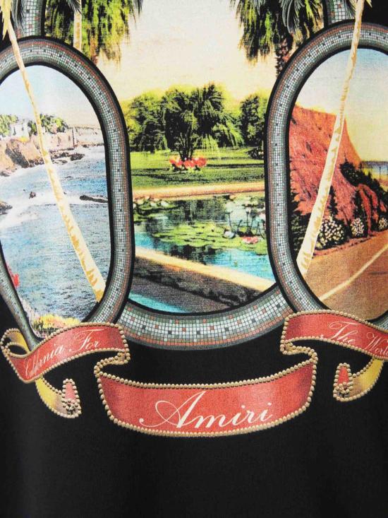 25FW 아미리 반팔 티셔츠 AMJYTE1217 001BLACK STRAIGHT JEANS - AMIRI