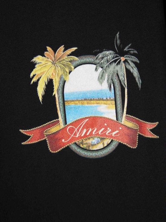 25FW 아미리 반팔 티셔츠 AMJYTE1217 001BLACK STRAIGHT JEANS - AMIRI