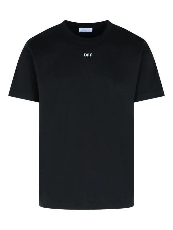 25FW 오프화이트 반팔 티셔츠 OMAA027F25JER0051001 Black