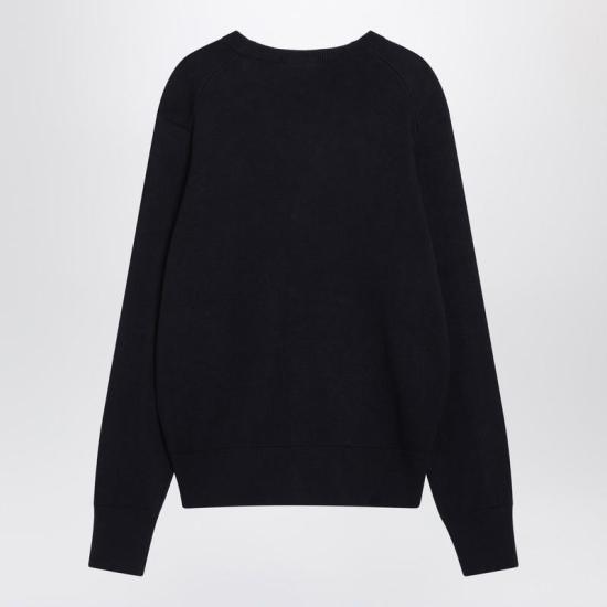 25FW 아미 ADC 울 V넥 가디건 HKC361001 R AMI 414 BLUE - AMI