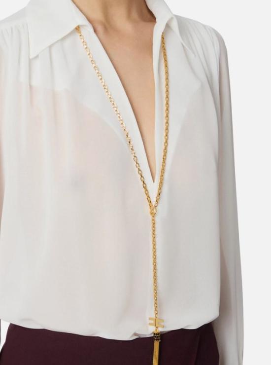 25FW 엘리자베타프랜치 블라우스 CA13357E2360 Avorio Beige - ELISABETTA FRANCHI