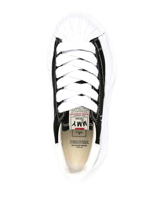 26SS 메종 미하라 야스히로 블레이키 OG 솔 캔버스 로우탑 스니커즈 A08FW735BLACK Black - MAISON MIHARA YASUHIRO