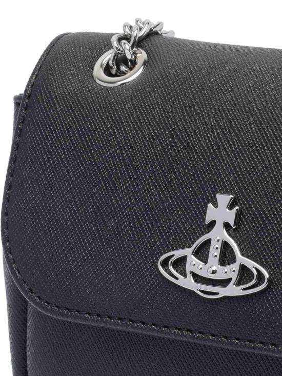 25FW 비비안웨스트우드 사피아노 바이오그린 스몰 퍼스 크로스백 5C01000CWS0021N401 Black - VIVIENNE WESTWOOD