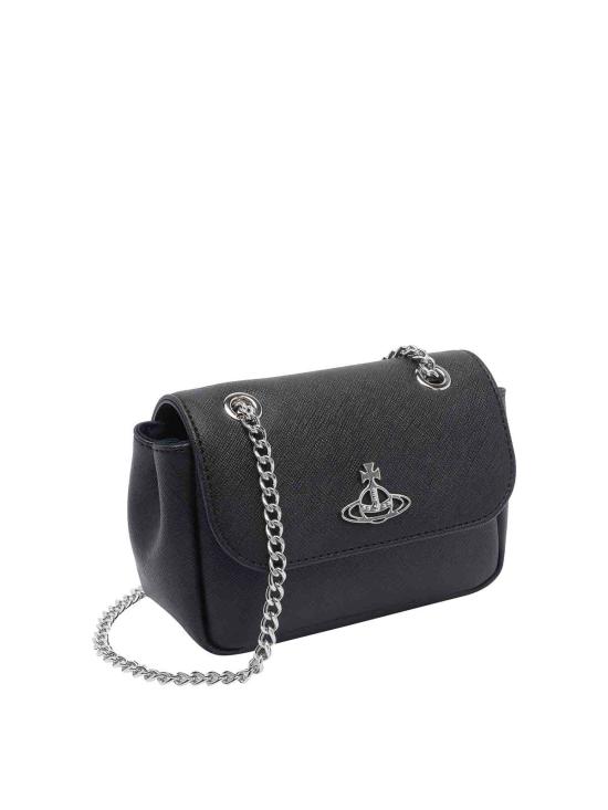 25FW 비비안웨스트우드 사피아노 바이오그린 스몰 퍼스 크로스백 5C01000CWS0021N401 Black - VIVIENNE WESTWOOD